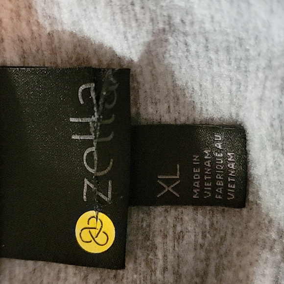 Zella Mens Track Jacket Full Zip XL gray and black space dyed - Picture 5 of 11